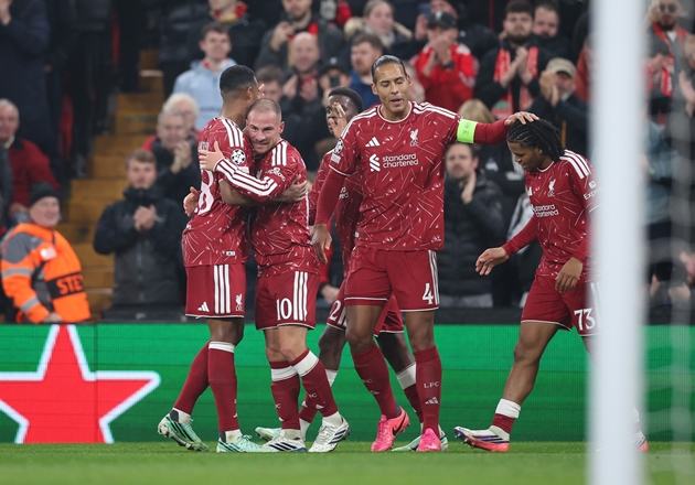 Liverpool ngược dòng hạ Villarreal ngay tại Anfield. Ảnh: EPA/ADAM VAUGHAN