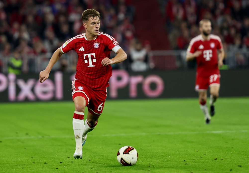 Kimmich sẽ kh&ocirc;ng g&oacute;p mặt ở cuộc chạm tr&aacute;n Arsenal. Ảnh: EPA.