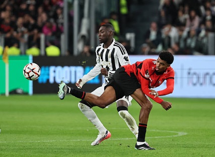 Juve chia điểm đầy tiếc nuối với Rennes. Ảnh: Loris Roselli/NurPhoto via Getty Images.