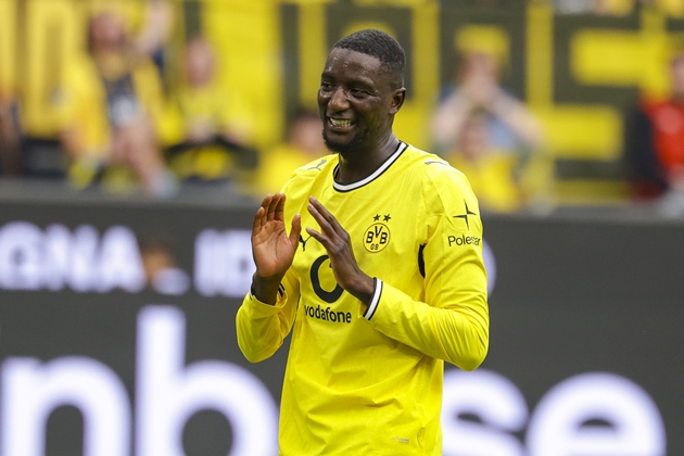 Serhou Guirassy tiếp tục là niềm hy vọng trên hàng công Dortmund. Ảnh: EPA