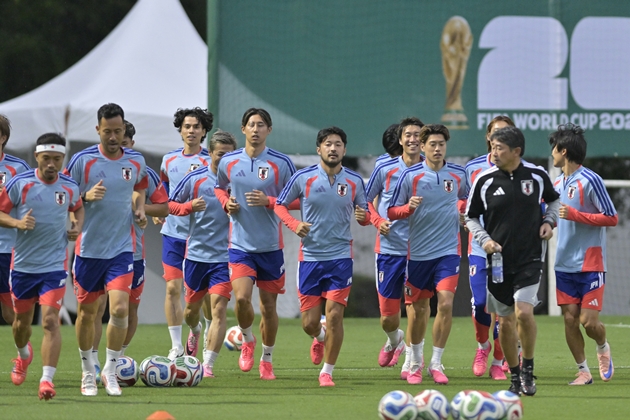 Đội tuyển Nhật Bản l&agrave; 1 trong những ứng vi&ecirc;n s&aacute;ng gi&aacute; cho ng&ocirc;i v&ocirc; địch Asian Cup 2027. Ảnh: EPA