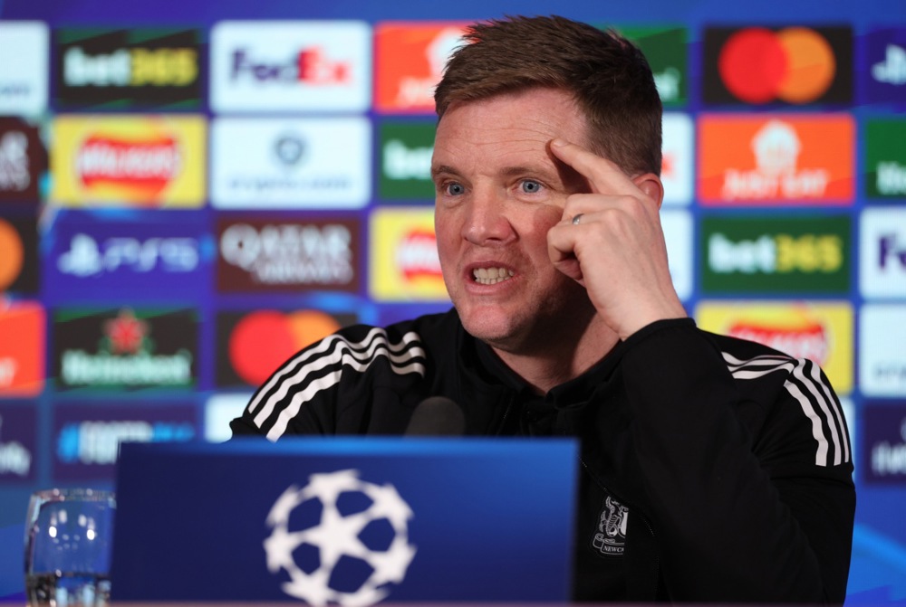 Eddie Howe được liên kết nhiều với MU. Ảnh: EPA.