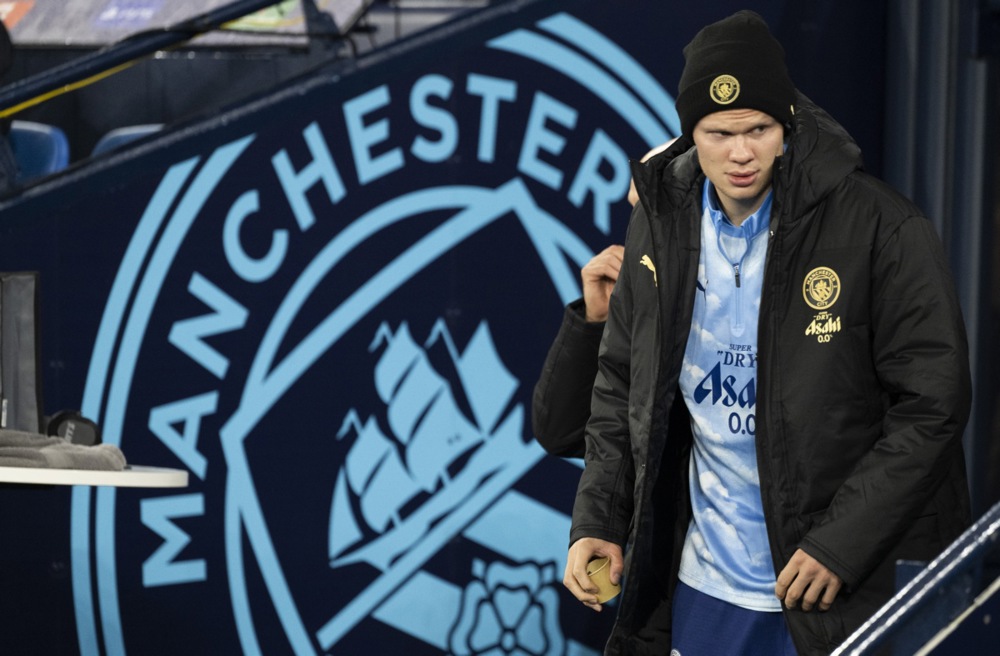 Erling Haaland vừa được HLV Enzo Maresca cho nghỉ ngơi ở loạt trận Champions League hồi giữa tuần. Ảnh: EPA.