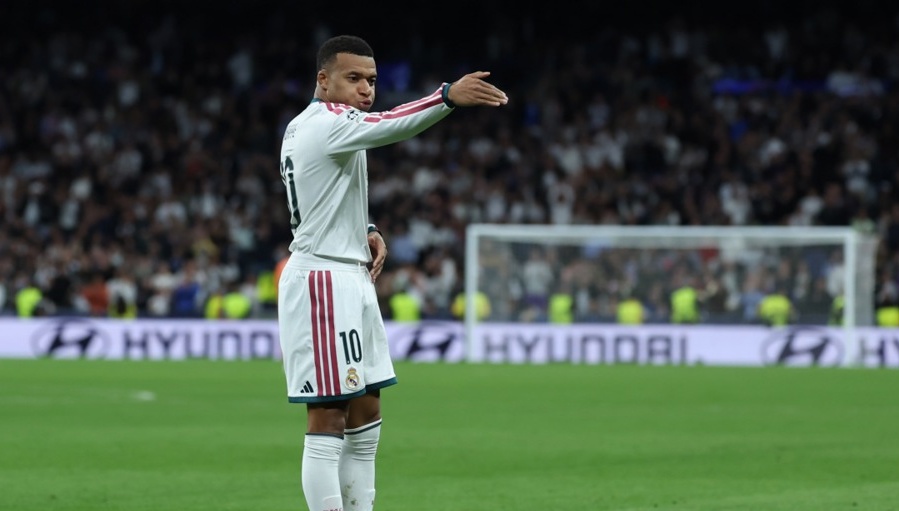 Mbappe là đầu tàu hàng công Real Madrid. Ảnh: EPA.