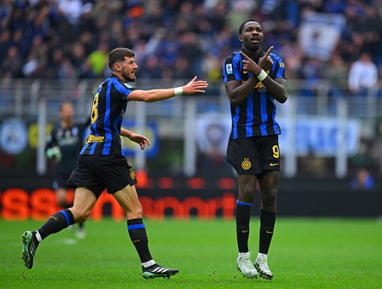 Thuram ghi dấu ấn trong màn lội ngược dòng điên rồ của Inter. Ảnh: Mattia Pistoia - Inter/Inter via Getty Images.
