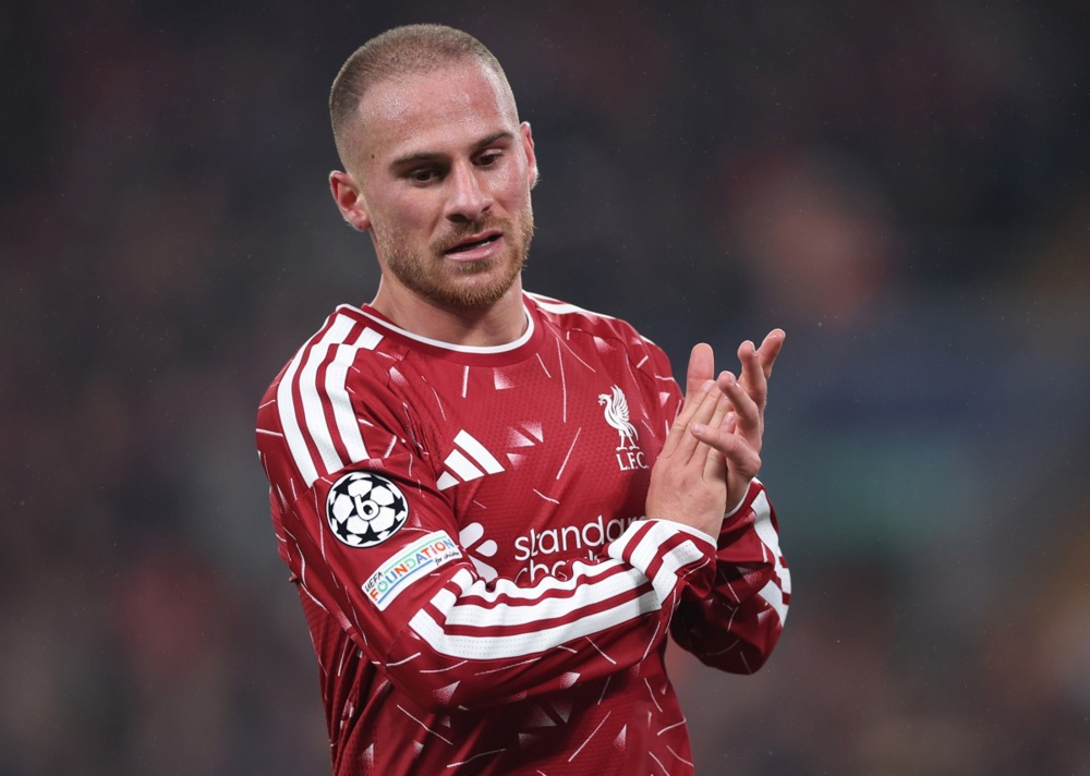 Alexis Mac Allister: 7.4 điểm. Nhân tố điều phối bóng quan trọng của Liverpool nơi tuyến giữa. Ảnh: EPA.