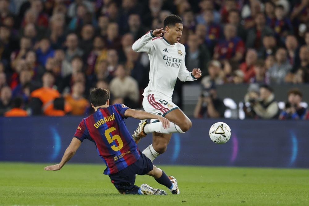 Bellingham vẫn bị chỉ trích dù Real Madrid giành chiến thắng. Ảnh: EPA IMAGES.
