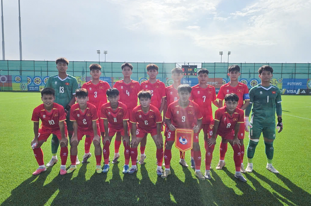 U15 Việt Nam giành vé tiến vào nhóm Tier C tại giải FIFA U15 World Cup & Festival 2026. Ảnh: VFF.