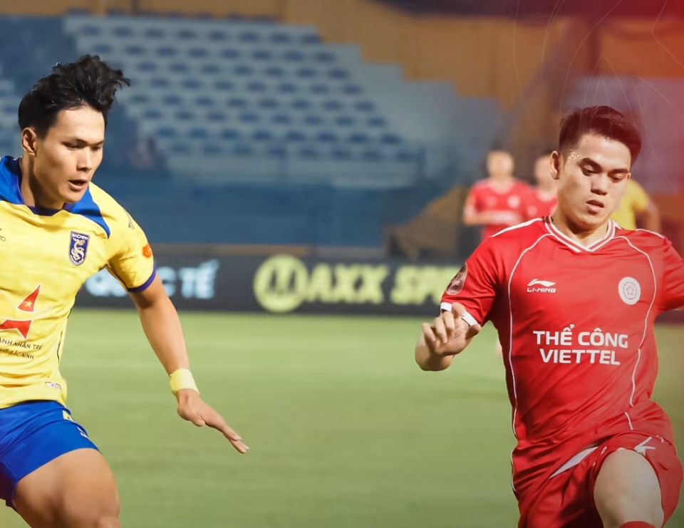 Lợi thế s&acirc;n nh&agrave; cũng kh&oacute; gi&uacute;p Viettel gi&agrave;nh chiến thắng. Ảnh: CLB Thể C&ocirc;ng Viettel. 