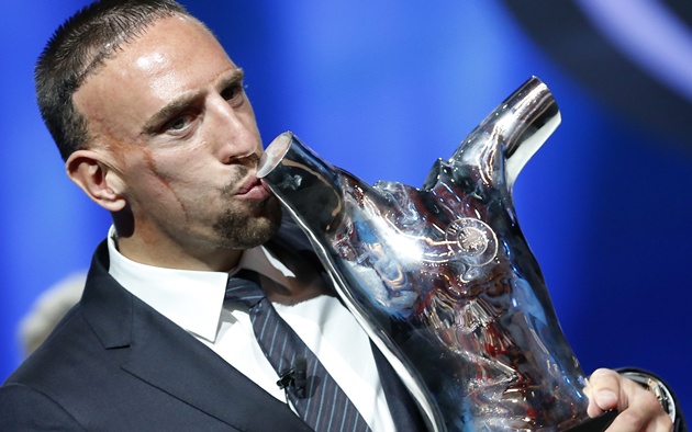 Ribery từng c&ugrave;ng Bayern gi&agrave;nh c&uacute; ăn 3, nhưng vẫn kh&ocirc;ng c&oacute; Quả b&oacute;ng v&agrave;ng. (Ảnh: EPA Images)