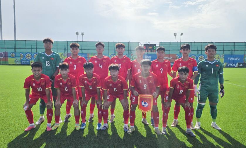 U15 Việt Nam vào nhóm C ở U15 World Cup. Ảnh: VFF.