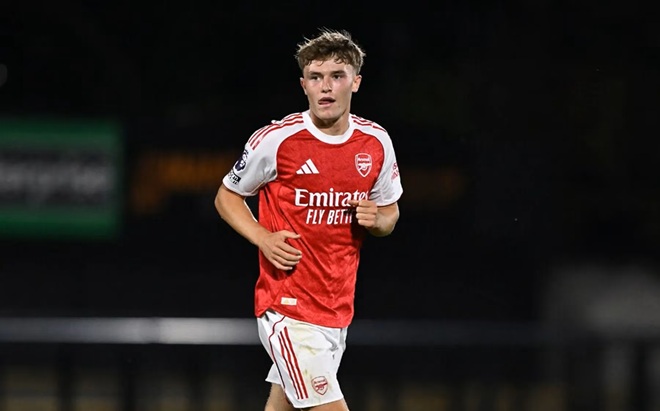 Ceadach O’Neill có thể ra mắt đội một ngay tuần này. Ảnh: Arsenal.