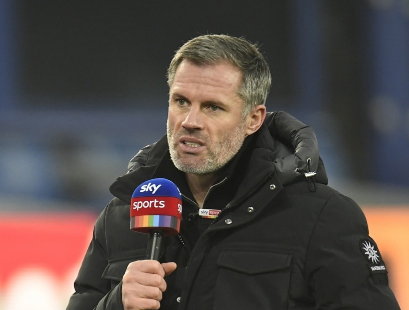 Jamie Carragher đánh giá không cao hàng phòng ngự Chelsea. Ảnh: EPA/Peter Powell.
