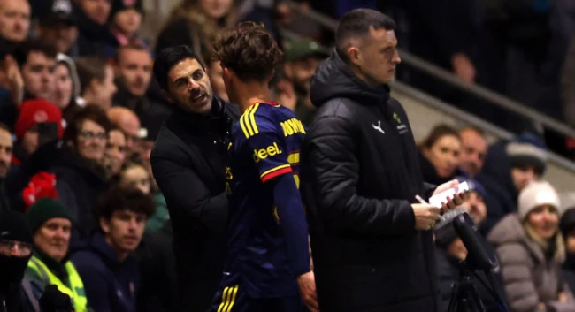 Arteta hứng chịu không ít chỉ trích vì cách hành xử với Max Dowman. Ảnh: Carl Recine/Getty Images.
