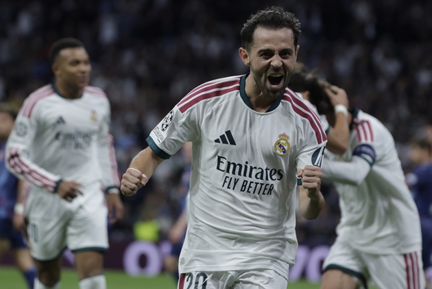 Bernardo Silva đang nỗ lực cạnh tranh v&agrave; thể hiện bản th&acirc;n ở Real Madrid. Ảnh: EPA