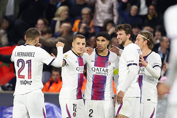 PSG thắng dễ Le Havre trên sân khách. Ảnh: Johnny Fidelin/Getty Images