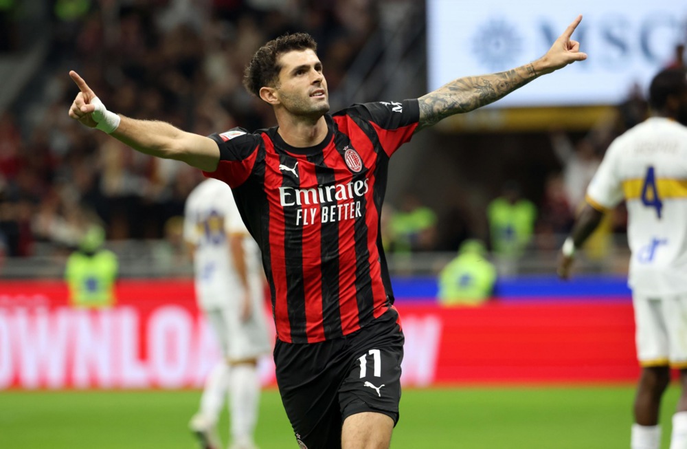  Pulisic đ&atilde; gia hạn với AC Milan. Ảnh: EPA.