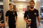 Coutinho như hình với bóng bên cạnh Suarez tại Barcelona