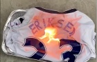 Fan Tottenham đốt áo Eriksen