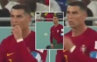 Ronaldo gây sốc móc đồ ăn từ quần lót bỏ vào miệng ở trận Ghana