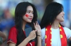 Bạn gái Văn Hậu đi cổ vũ tuyển Việt Nam