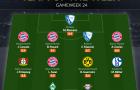 Đội hình tiêu biểu vòng 24 Bundesliga: Hàng thủ Bayern, 'bom xịt' Chelsea