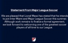 Giải MLS gửi thông điệp chào đón Messi
