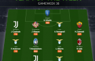 Đội hình tiêu biểu vòng 38 Serie A: Lazio thăng hoa, niềm an ủi Juventus