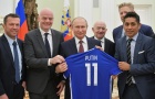 Tổng thống Nga Vladimir Putin gặp các huyền thoại bóng đá
