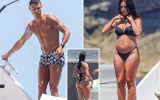 Ronaldo lộ body 6 múi, bạn gái khoe dáng trên du thuyền