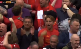 Khán giả sân Anfiled ăn mừng hụt vì tin giả Aston Villa cầm hòa Man City