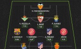 Đội hình tiêu biểu vòng 6 La Liga: Tân binh Barca, 'kẻ hủy diệt' Real