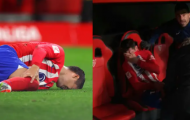 Morata rời sân trong nước mắt