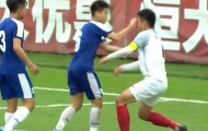 Đấm cầu thủ Trung Quốc khâu 6 mũi, đàn e Quang Hải có nguy cơ bị VFF 'treo giò'