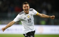 Lập siêu phẩm nã đại bác, Podolski giúp Đức đánh bại tuyển Anh trong ngày chia tay