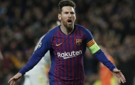 Đáp trả mạnh mẽ 'chiến thư' từ Ronaldo, Messi một tay hủy diệt Lyon trên sân nhà