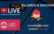 Trực tiếp SEA Games 28 ngày 9/6: Môn Billiards & Snooker (vòng tứ kết)