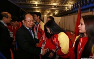 Bộ trưởng Hoàng Tuấn Anh thăm hỏi tuyển Taekwondo