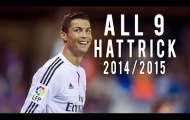 Tất cả 9 hat-trick mùa 2014/15 của Cristiano Ronaldo
