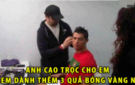 Ảnh chế: Ronaldo cạo đầu để có thêm QBV, xin hãy là “Si của ngày hôm qua”
