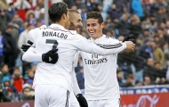 James và Benzema trở lại, Ronaldo mừng thầm