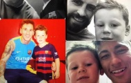 Con trai Rooney khoe ảnh tự sướng với Messi, Neymar