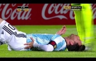 Cận cảnh chấn thương của Lionel Messi trong trận gặp Honduras