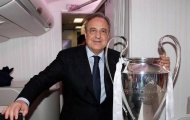 Chủ tịch Perez như trẻ lại bên cúp bạc Champions League