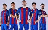 Barca chính thức công bố mẫu áo đấu mùa 2016/17