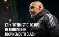 Đội hình M.U đấu Bournemouth: 2 cái tên trở lại; 2 OUT