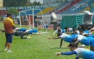 Sài Gòn FC hăng hái tập luyện, chờ quyết đấu Than Quảng Ninh