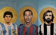 Đồ họa siêu sao bóng đá trong vai biểu tượng tôn giáo