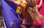 Fan nữ nóng bỏng nhất của Barca tung bộ lịch không thể quyến rũ hơn