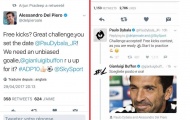 Buffon nhận lời 'làm bia' cho Del Piero và Dybala tranh tài